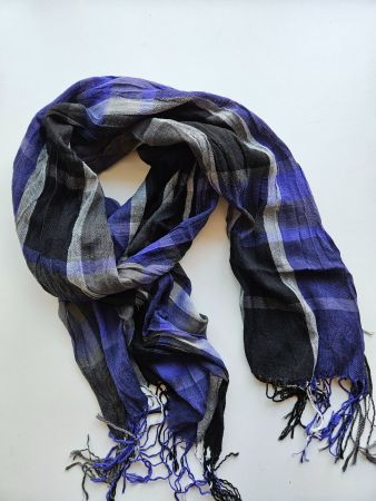 Schal schwarz/violett/grau