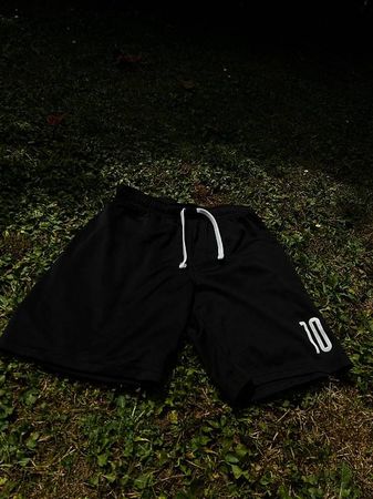 Fussball Hosen schwarz Mit Nummer 10
