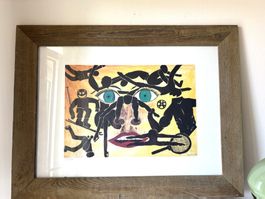 Magische Blau Augen  Litho  moderne Bild  P.Kraemer