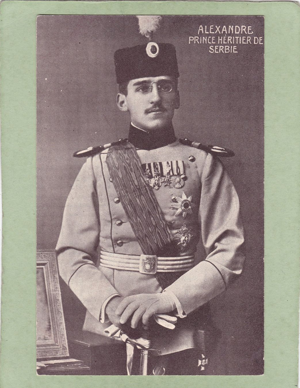 Ansichtskarten: Serbien Alexandre Prince de Serbie – Gebraucht aus Herisau von Lisegrat2008