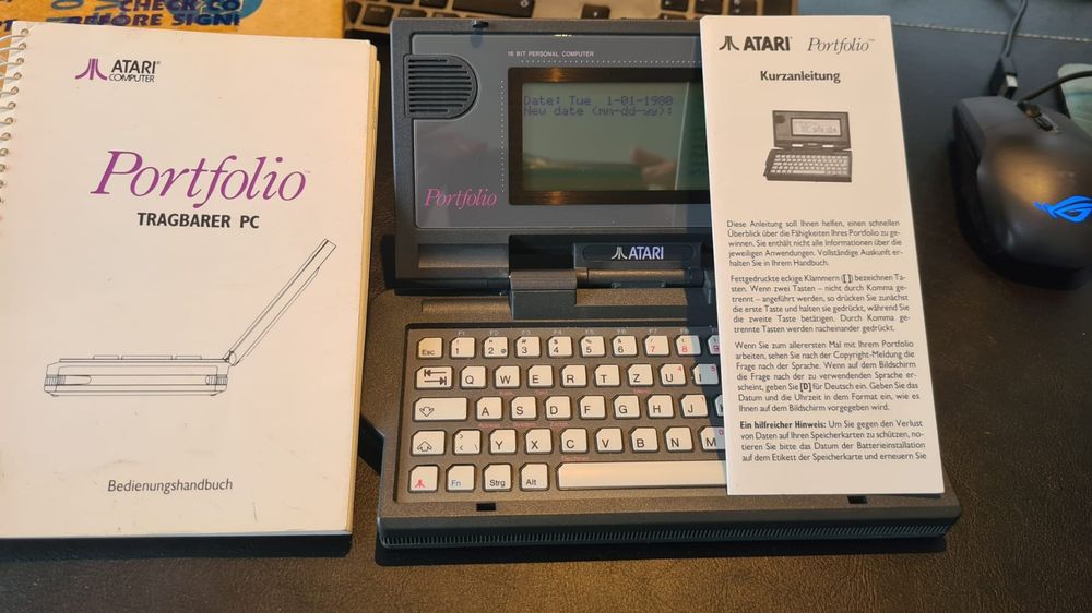 Atari Portfolio HPC-004 - Seltener Vintage Taschencomputer! (Gebraucht ...