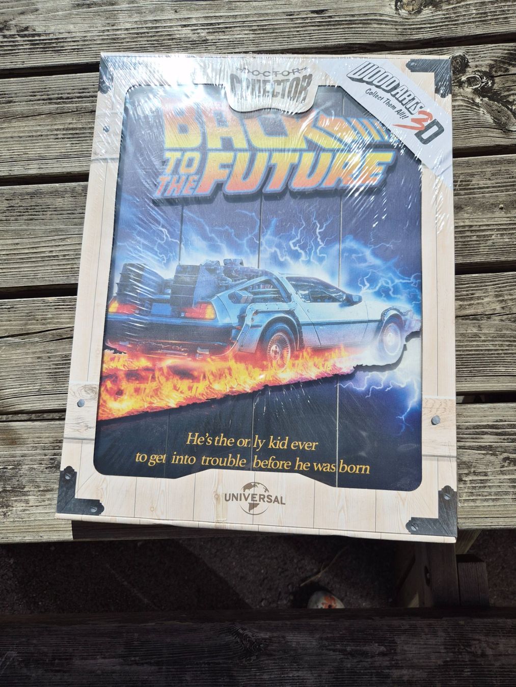 Gemälde: Tableau bois 3d Back to the Future – Neu und originalverpackt aus Bévilard von CHUCKMAVIS