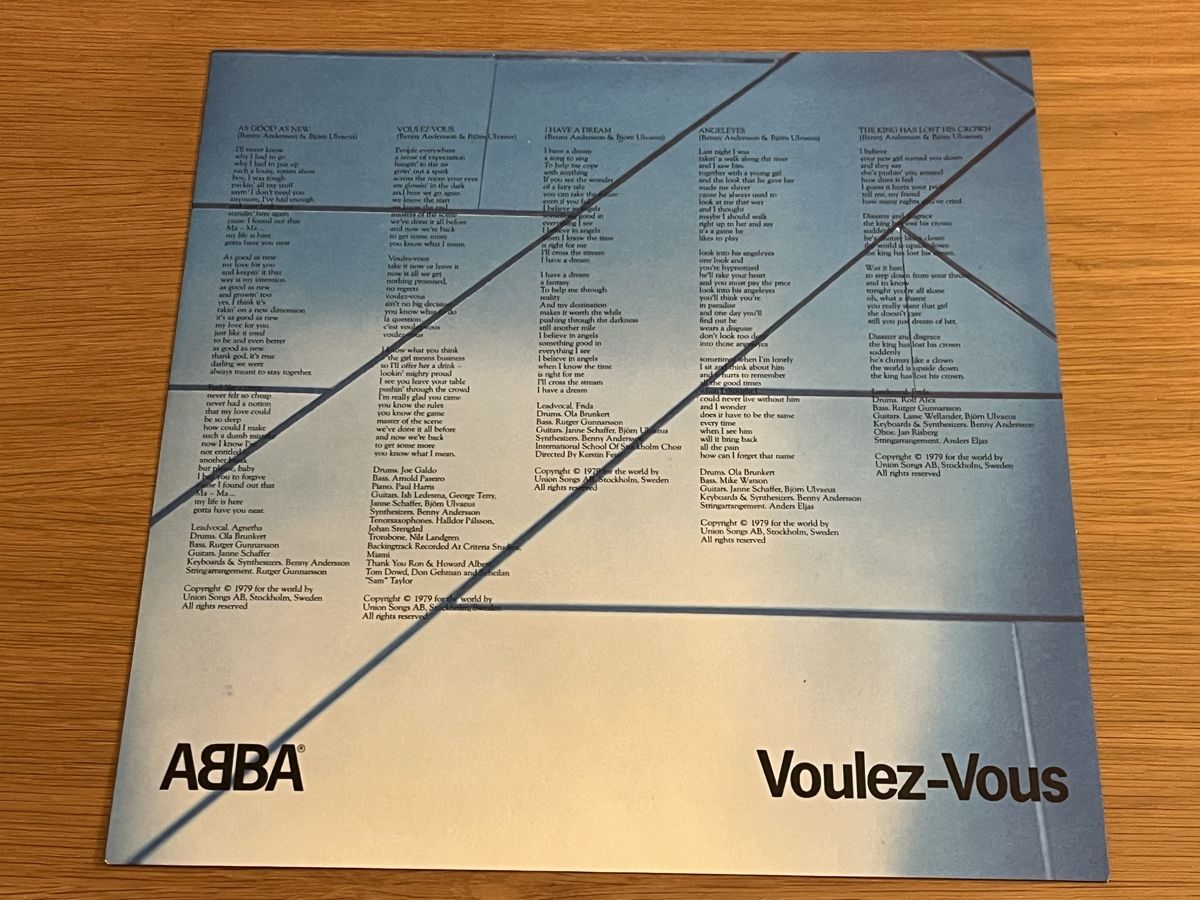 Dischi in vinile: ABBA Voulez-vous Lp Japan – Usato da Basel venduto da Vinyloase 7