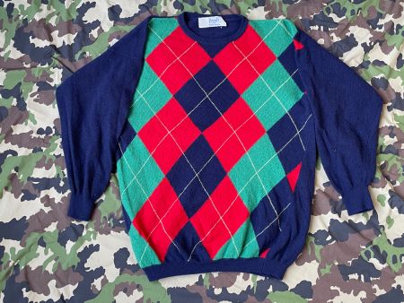 Vintage 90s Wool Pullover Pringle made in Scotland Wool Sz M