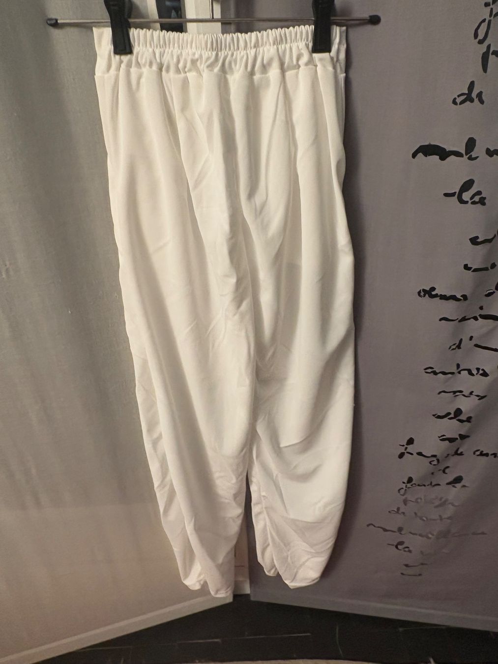 Pantaloni: Pantalon large blanc taille haute élégant été – Nuovo (secondo la descrizione) da Lausanne venduto da milou201619 3