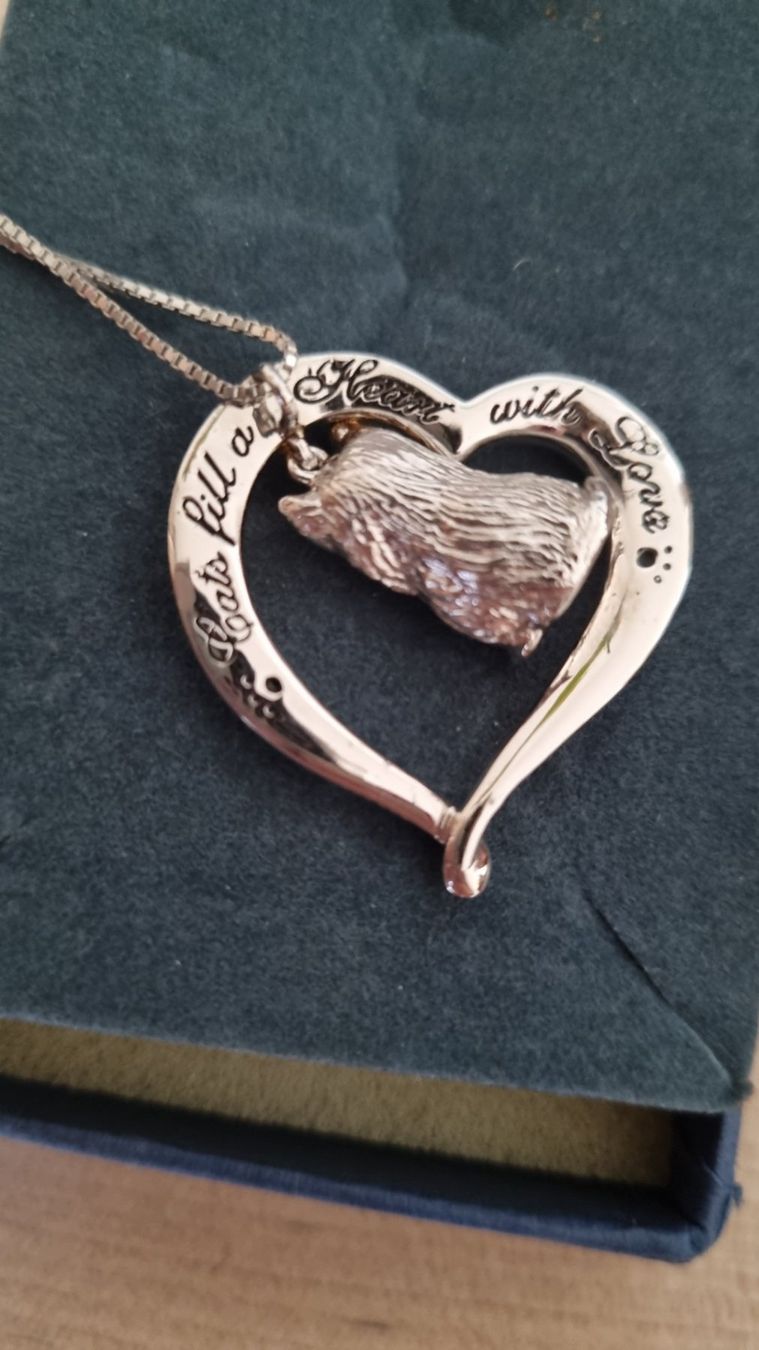 Catenine: Bradford Exchange Collier Chat Bijoux plaqué or/argent – Nuovo e nell'imballaggio originale da Neuchâtel venduto da mepirata 1