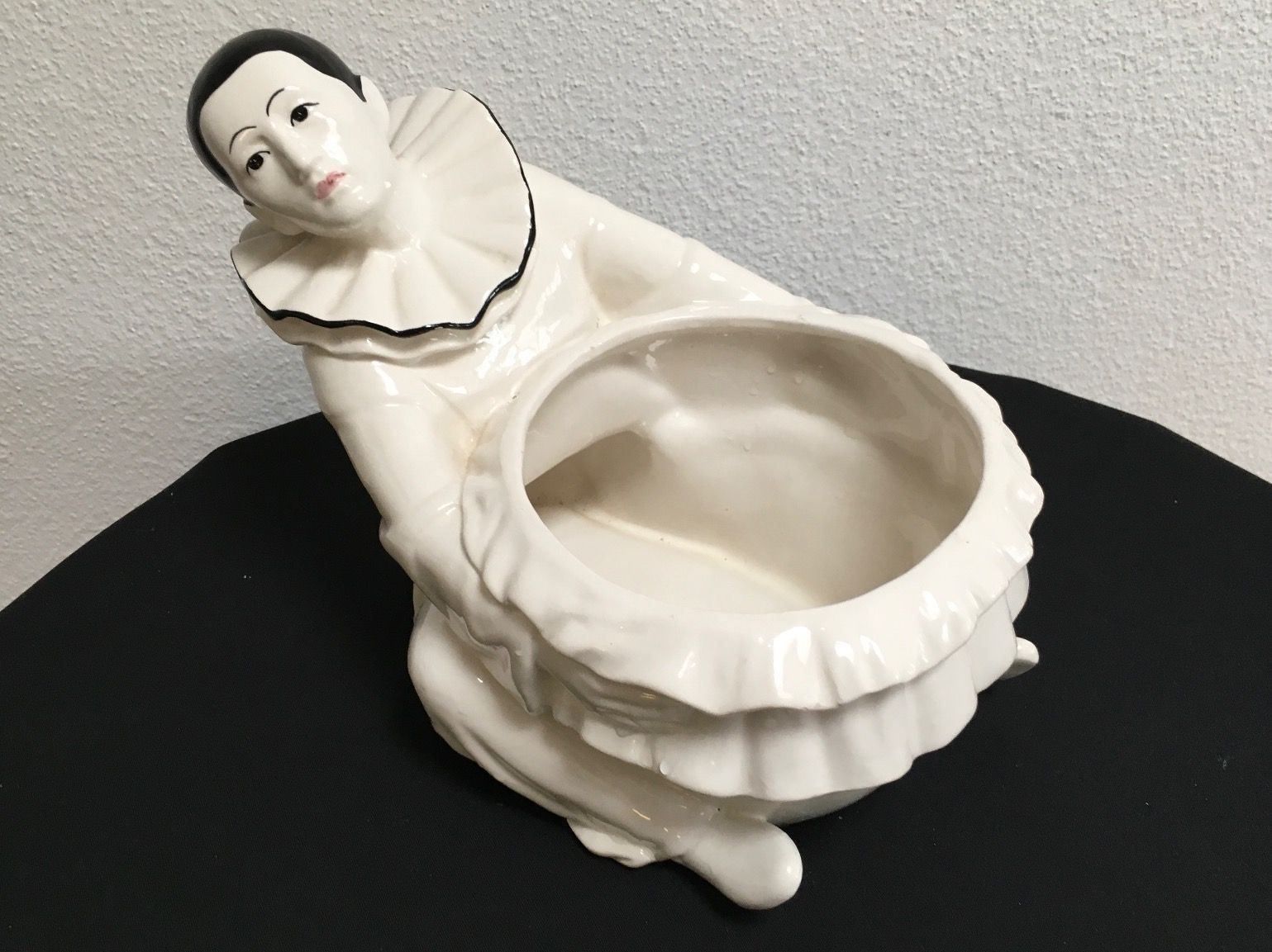 Statuette: Cachepot, Harlekin aus Porzellan – Usato da Basel venduto da citystore