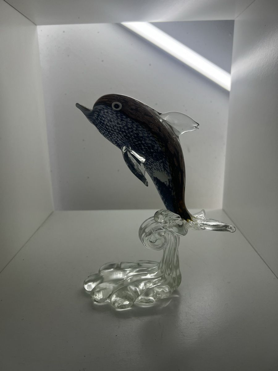 Sculture & Statue: Delfin Skulptur aus Glas – Usato da Wettingen venduto da NickInc
