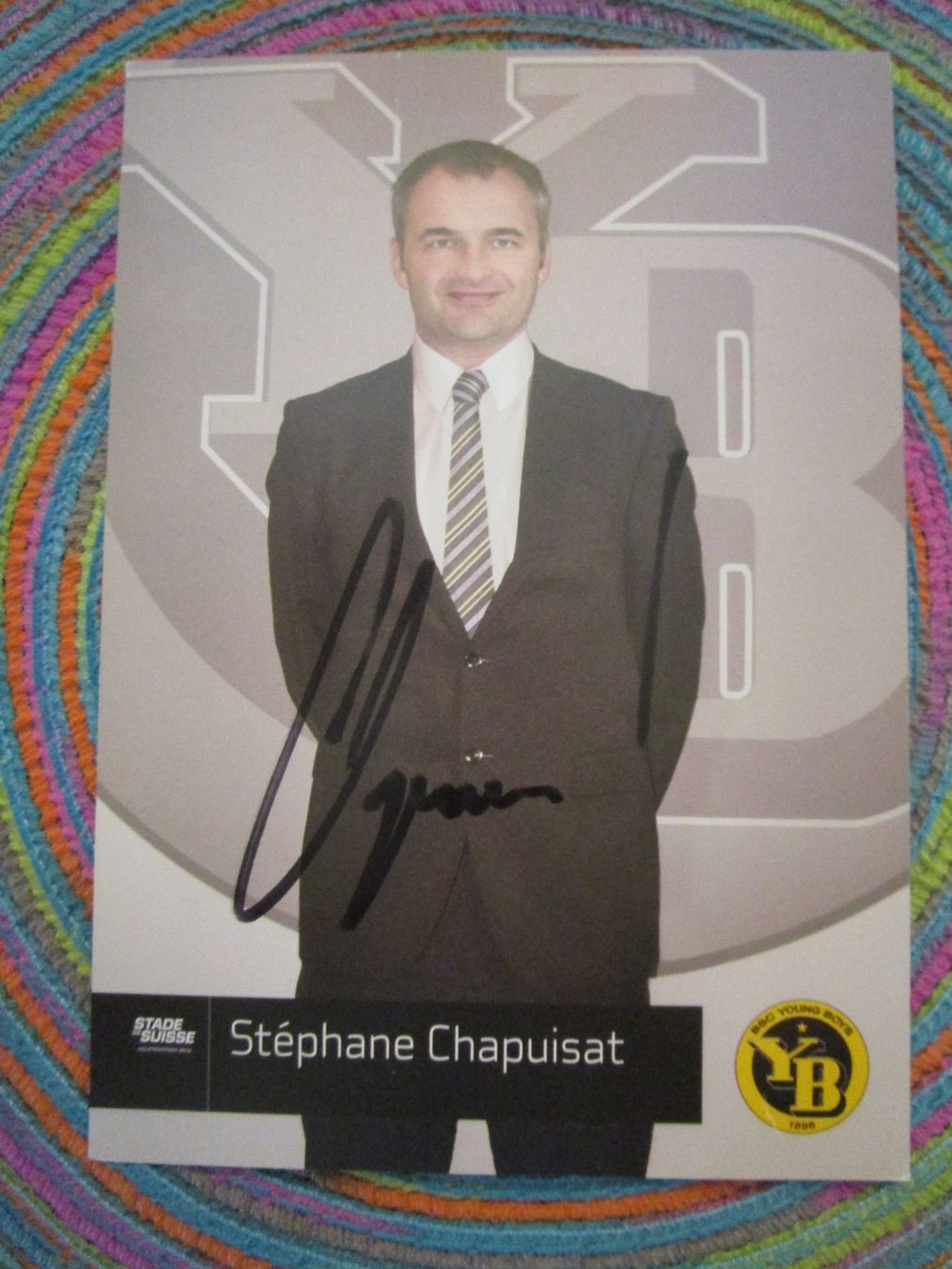 Autografi: BSC YOUNG BOYS STEPHANE CHAPUISAT AUTOGRAMM ANTIK – Usato da GUTENSWIL venduto da Alpina6