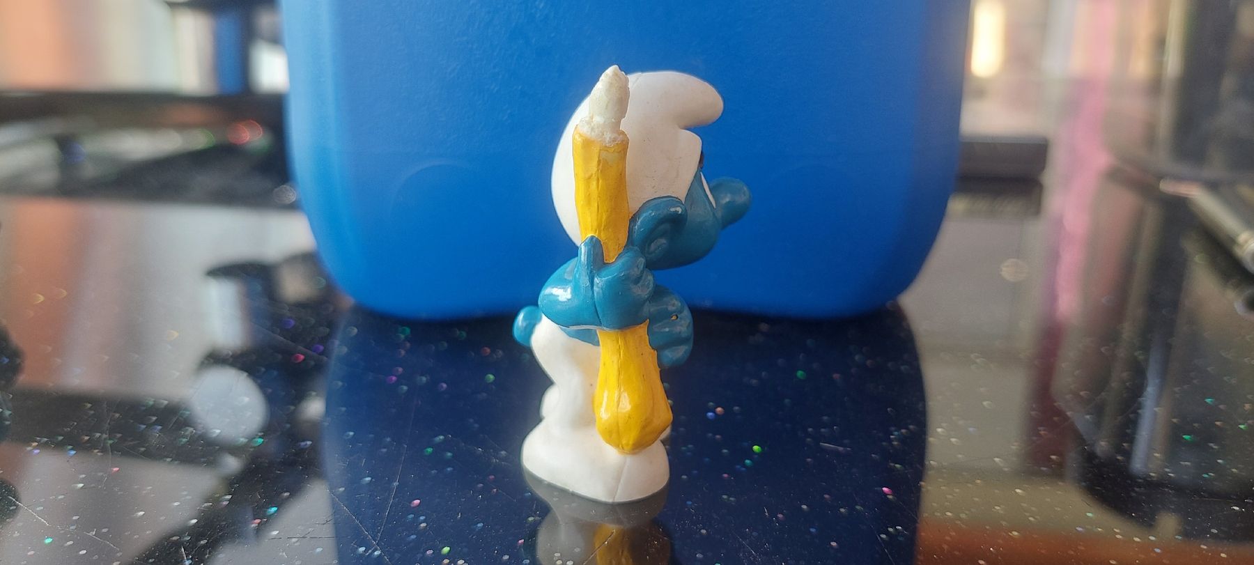 Statuette: Schlumpf Figur Peyo Applause mit Stift  – Usato da Hölstein venduto da Milka92 3