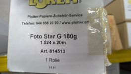 Foto Star G 180g 1524 x 20m Plotterpapier