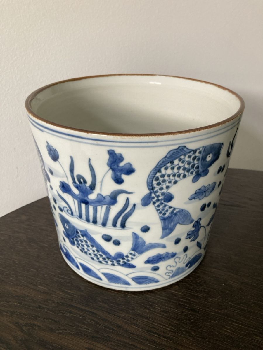 Vasi per fiori: Wunderbarer Übertopf Cachepot, China, D 21 cm, H 17 cm – Usato da Zürich venduto da kostbares 1
