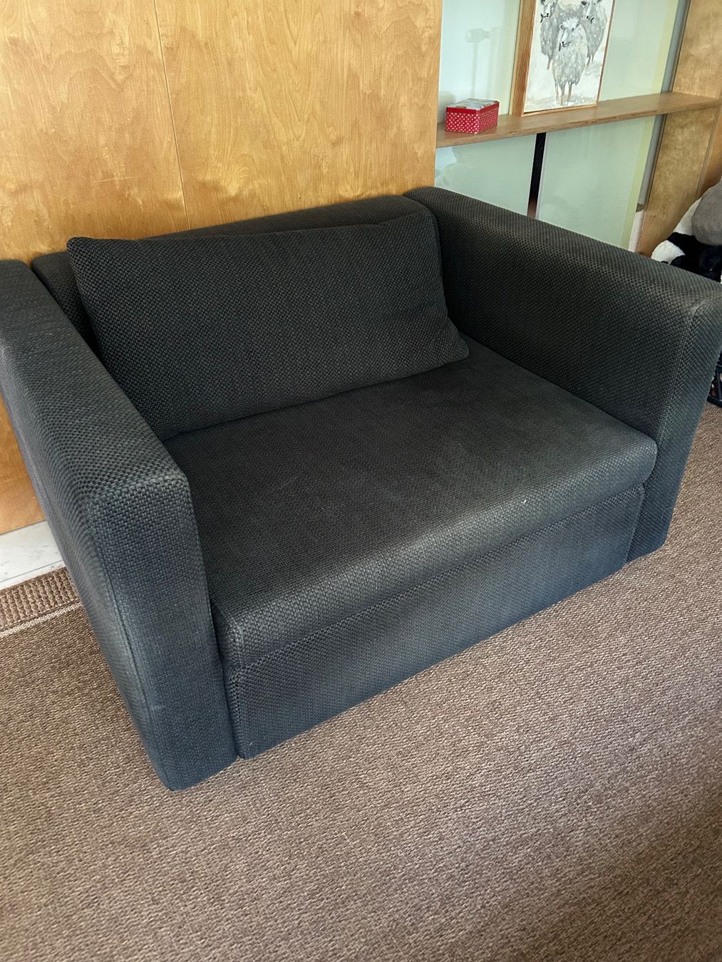 Divani: Sofa dunkelgrau Stoff – Usato da Mönchaltorf venduto da Tessie73 2