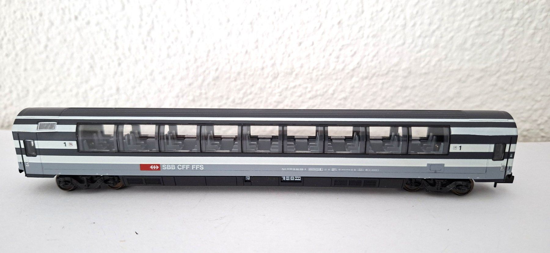 Trix Modellini di ferrovie: Minitrix SBB Panoramawagen Apm – Usato da Biberist venduto da Ntrains 3
