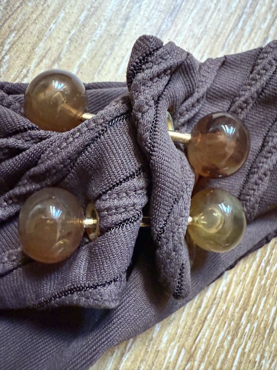 Calzedonia Badekleider & Bikinis: Bikini marron perles Calzedonia, t.M/85B – Gebraucht aus Tavannes von Thriftshop 2