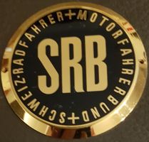Plakette SRB +SCHWEIZ-RADFAHRER+MOTORFAHRERBUND