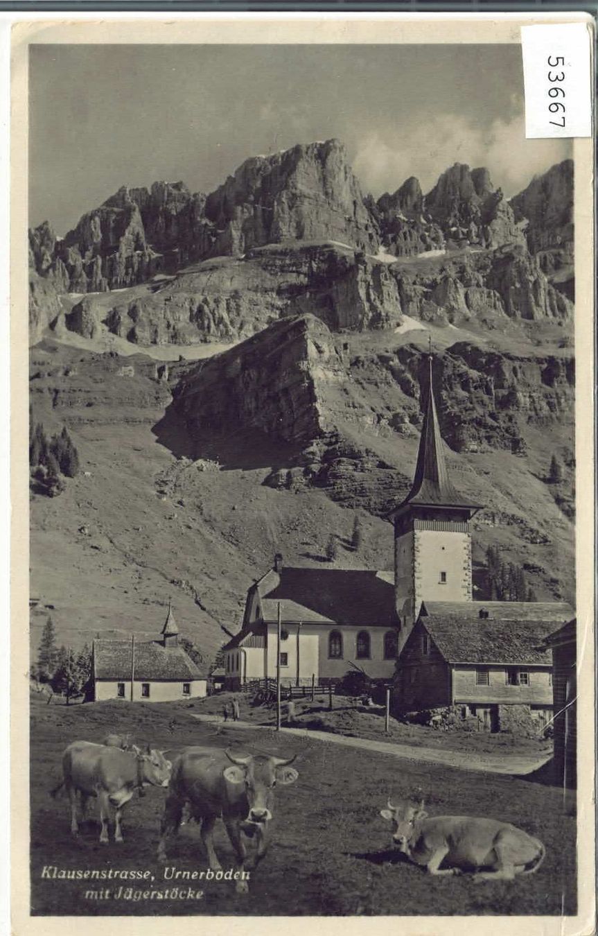 Cartoline postali: Klausenstrasse - Urnerboden - Kühe – Usato da Ettingen venduto da Kartenplanet
