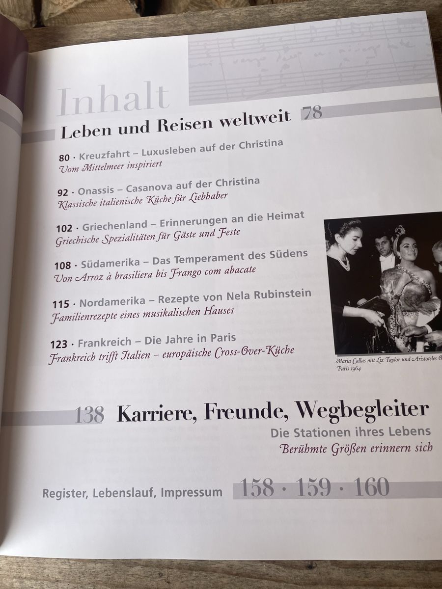 Libri: Maria Callas Lieblingsrezepte Buch + CD – Nuovo (secondo la descrizione) da Wildensbuch venduto da Mangosteen7 3