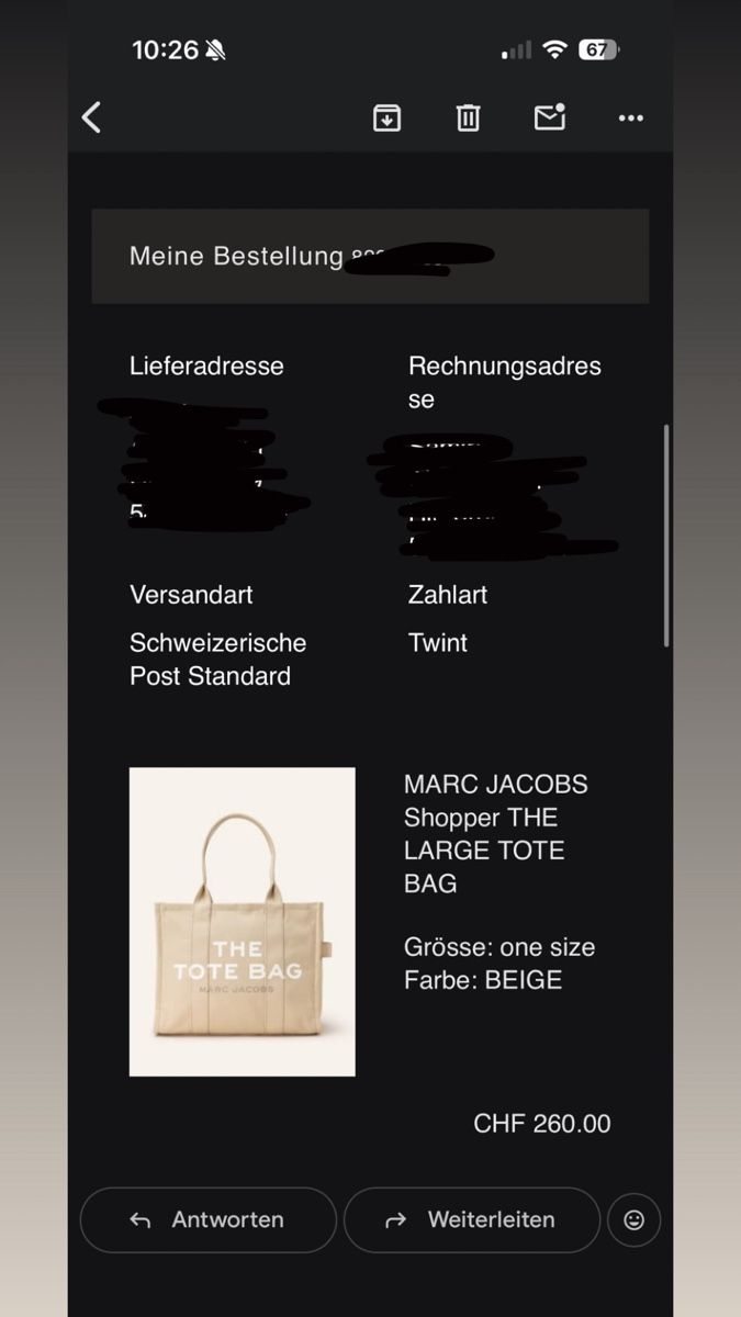 Marc Jacobs Borse: The tote bag marc jacobs beige – Usato da Fisibach venduto da sam_zb72 4