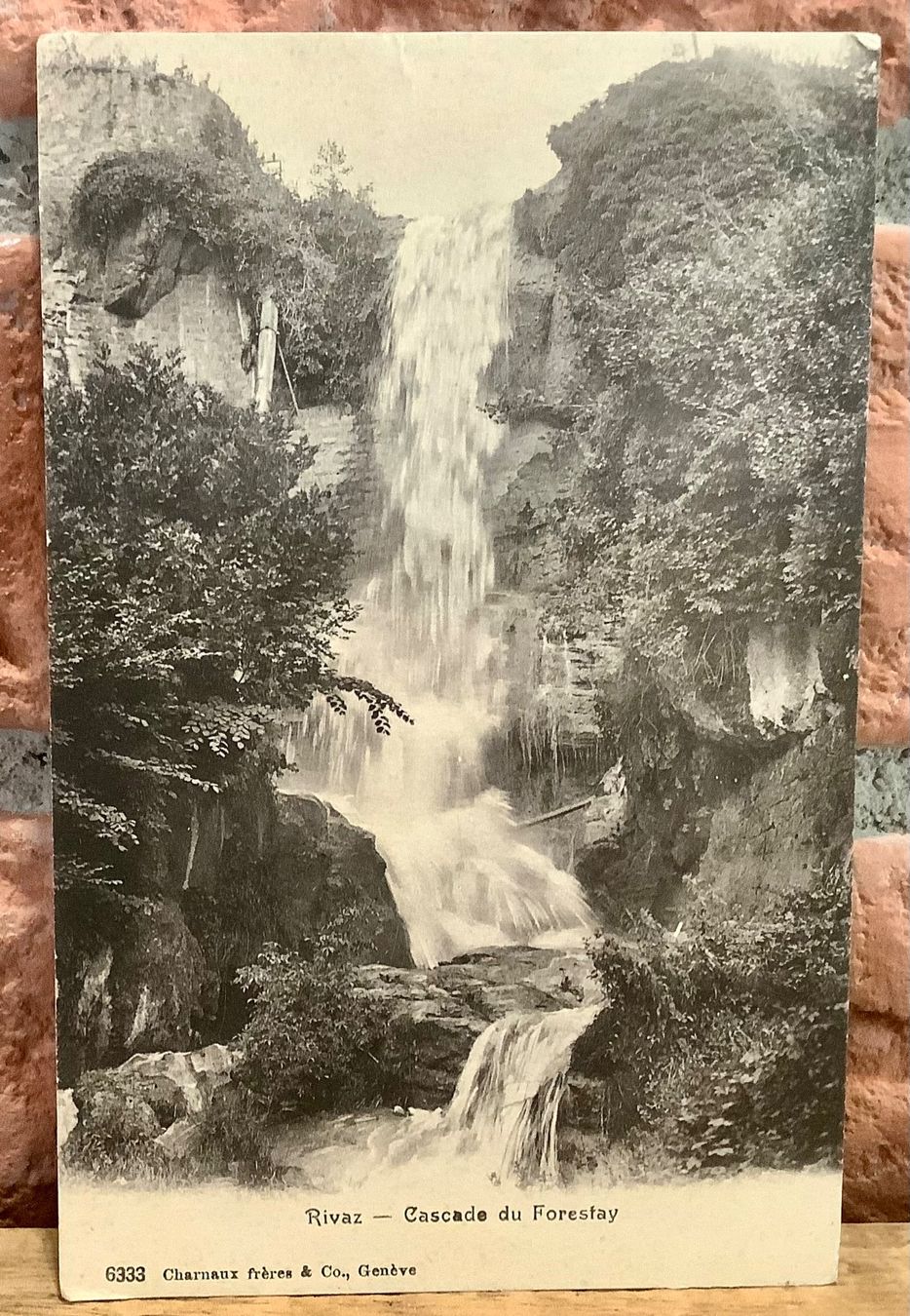 Ansichtskarten: 1912 - RIVAZ - Cascade du Forestay - Wasserfall - Natur – Gebraucht aus Root von ENGLAND-TREASURES
