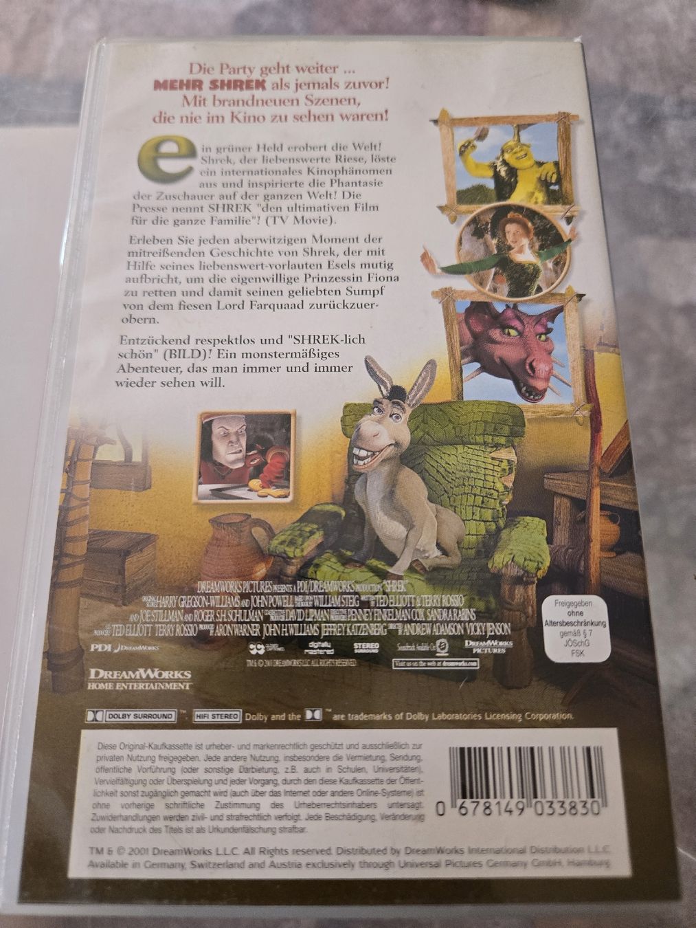 Tutti i VHS: Shrek - Der tollkühne Held (VHS) – Usato da Bussigny venduto da Kfdlt 1