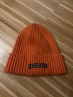 Beanie orange mit Logo guter Zustand