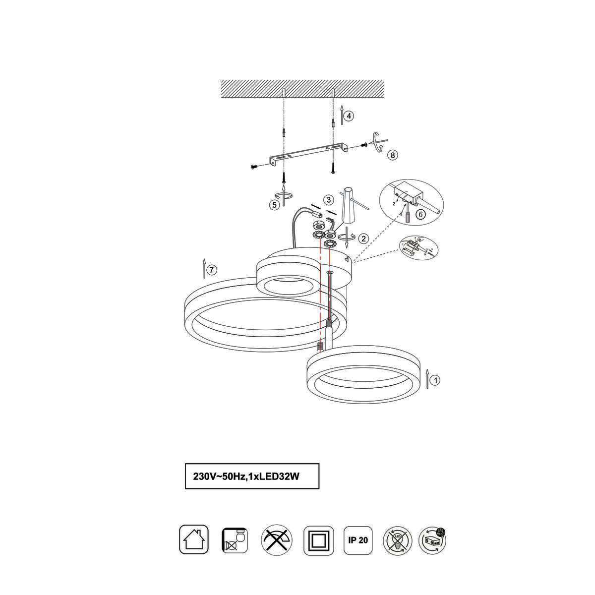Lampadari & plafoniere: LED Deckenleuchte, 4000 K, 41 cm x 51 cm – Nuovo (secondo la descrizione) da Kreuzlingen venduto da Smart-Light 5