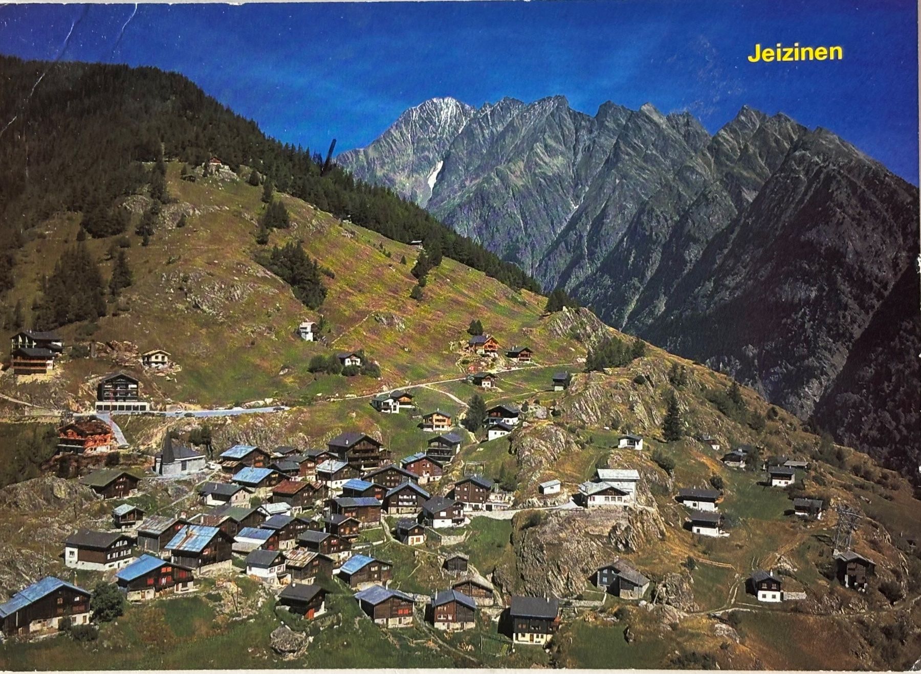 Cartoline postali: Klopfenstein - Jeizinen ob Gampel, Wallis – Usato da Frauenfeld venduto da Merk52