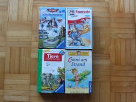 4 Spiele Feuerwehr, Tiere, Air Champion, Conni  Ravensburger