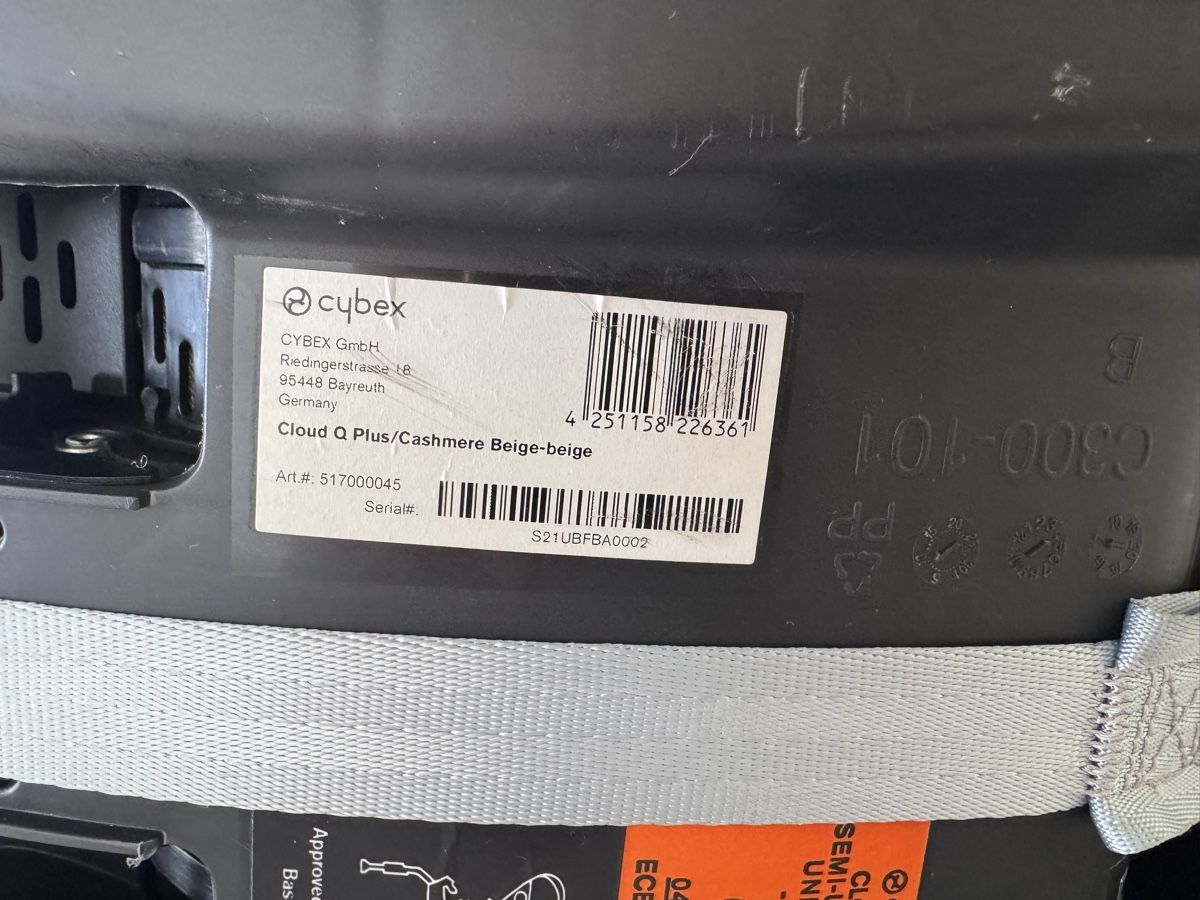 Cybex Seggiolini per auto: Cybex Cloud Q Plus Babyschale in Beige-braun – Usato da Rüschlikon venduto da ebi10 1