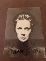 Original Autogramm Sharon Stone Schwarzweiss
