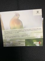 2 Eintritt-Tickets Zoo Zürich für Erwachsene
