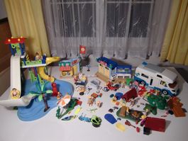Playmobil Campingplatz mit Camper + Rutsche - extra gross