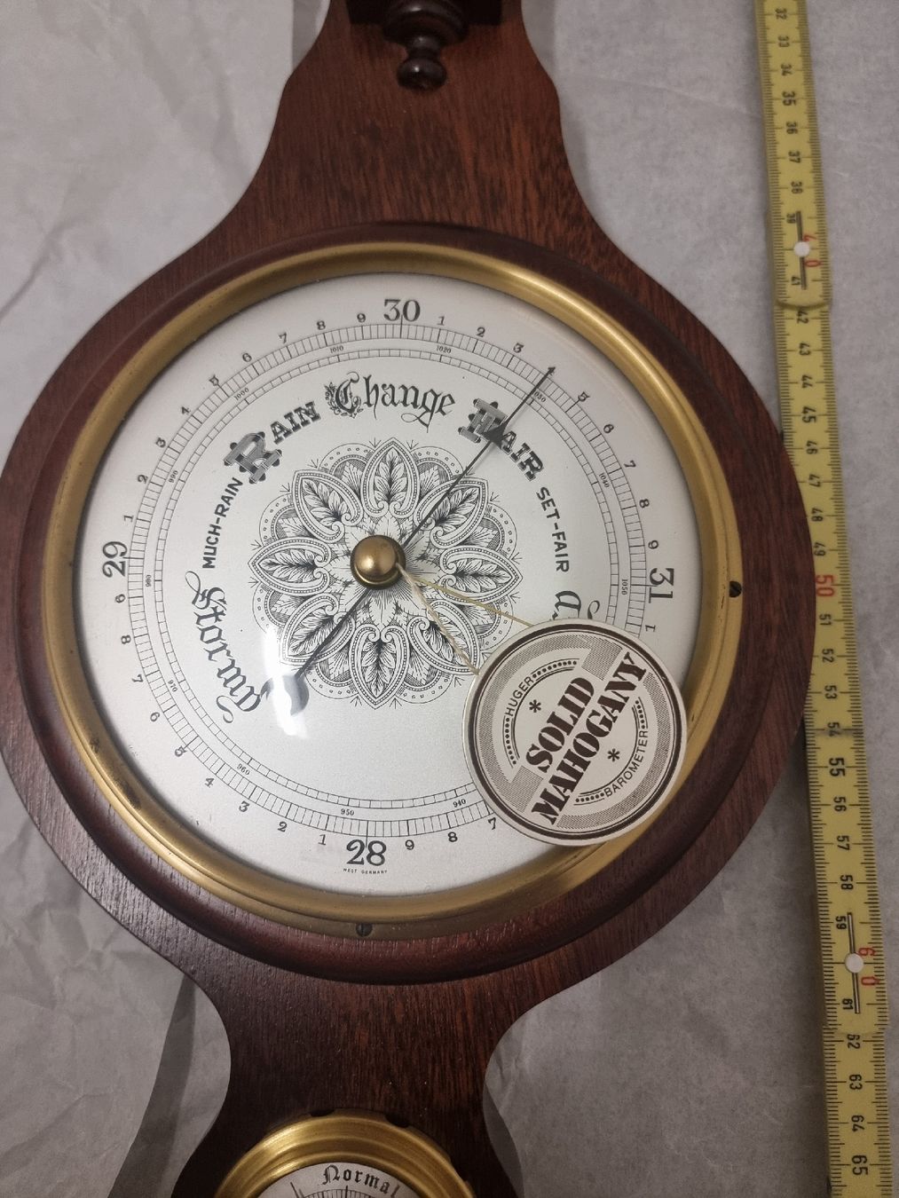 Altri elettrodomestici e apparecchi d’epoca: Barometer Thermometer Holz Messing West Germany Vintage  – Usato da Olten venduto da Mezopotamya 4