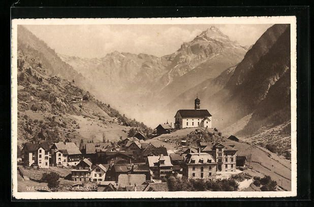 Cartoline postali: Wassen, Gotthardbahn, Ortspartie und die – Usato da Berlin venduto da bartko-reher