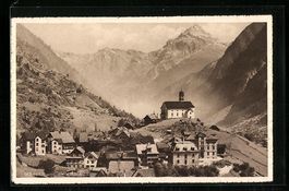Wassen, Gotthardbahn, Ortspartie und die