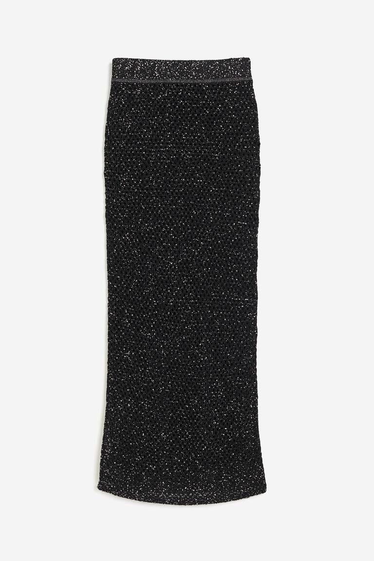 H&M Gonne: H&M silk blend sequins maxi skirt – Usato da Nyon venduto da My_wardrobe