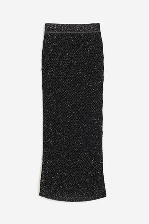 H&M silk blend sequins maxi skirt