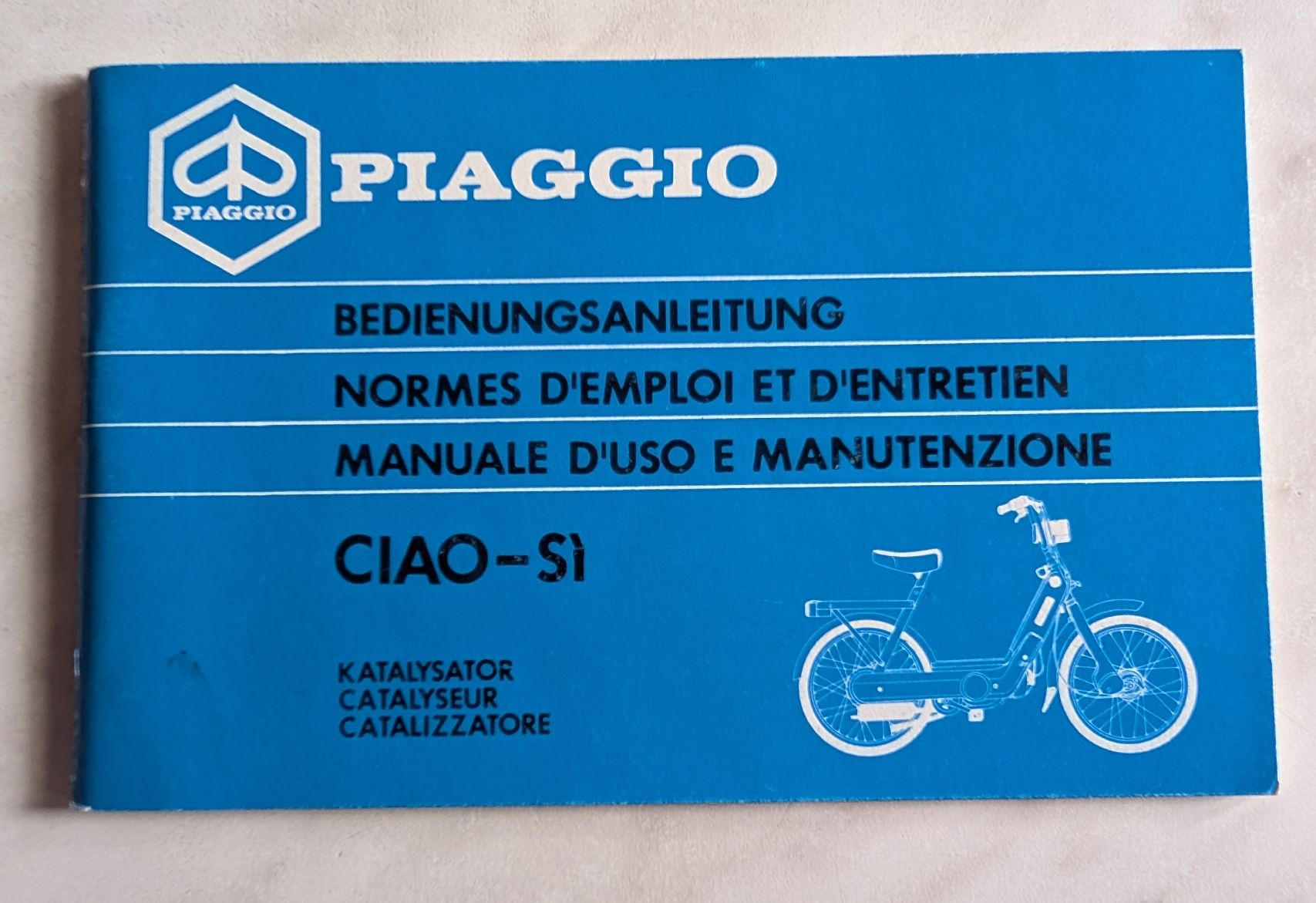Libri: Bedienungsanleitung Piaggio CIAO-SI – Nuovo (secondo la descrizione) da Oberriet SG venduto da Bokost
