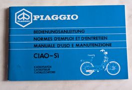 Bedienungsanleitung Piaggio CIAO-SI