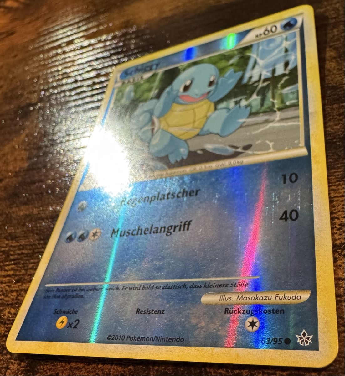Pokémon Sammelbilder & Trading cards: Schiggy Reverse Holo 63 - DE – Gebraucht aus Zürich von LJF 2