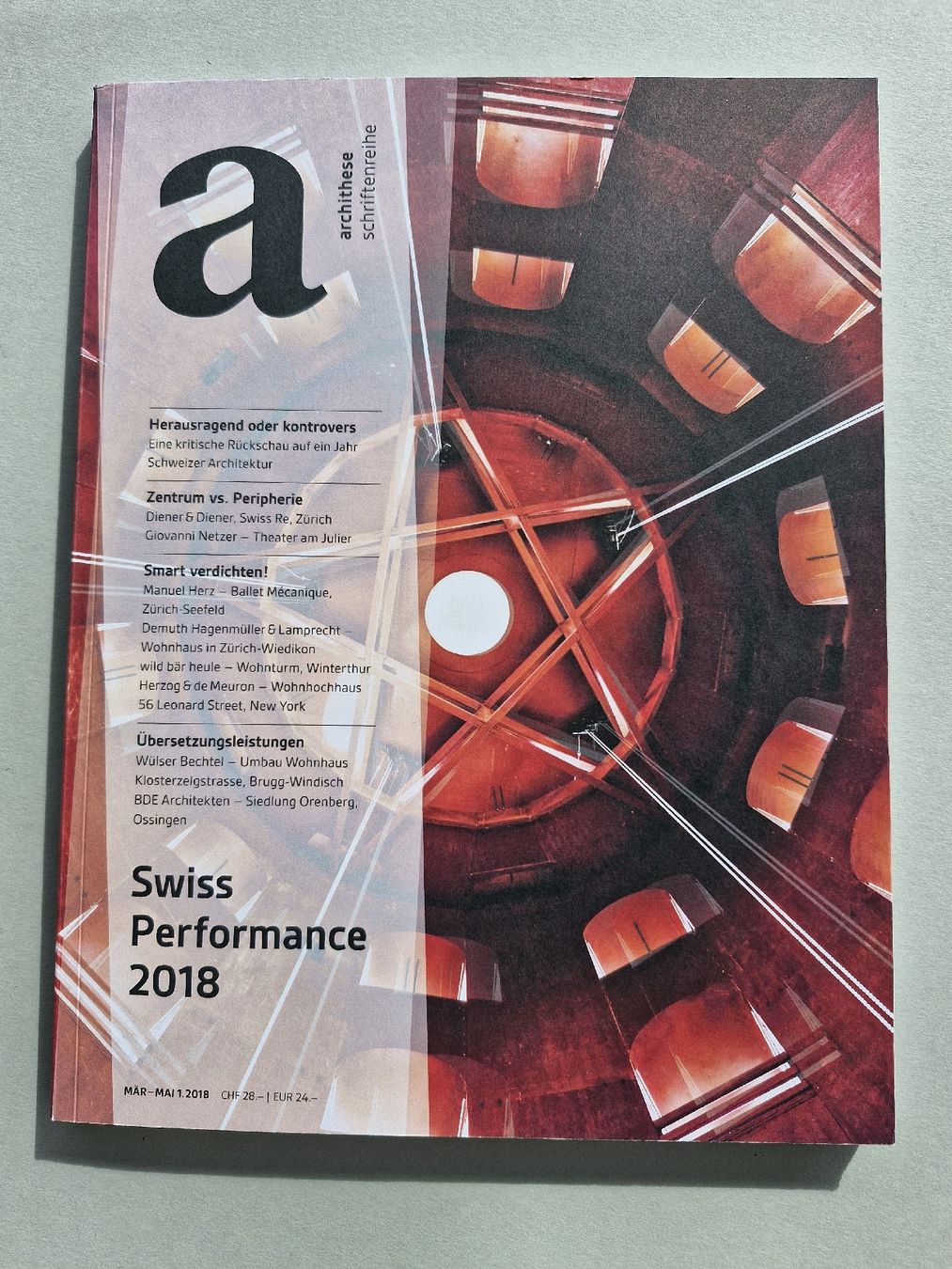 Bücher: Archithese Zeitschrift Swiss Performance 2018 Herzog & deMeu – Neu (gemäss Beschreibung) aus Zürich von Secretariat11