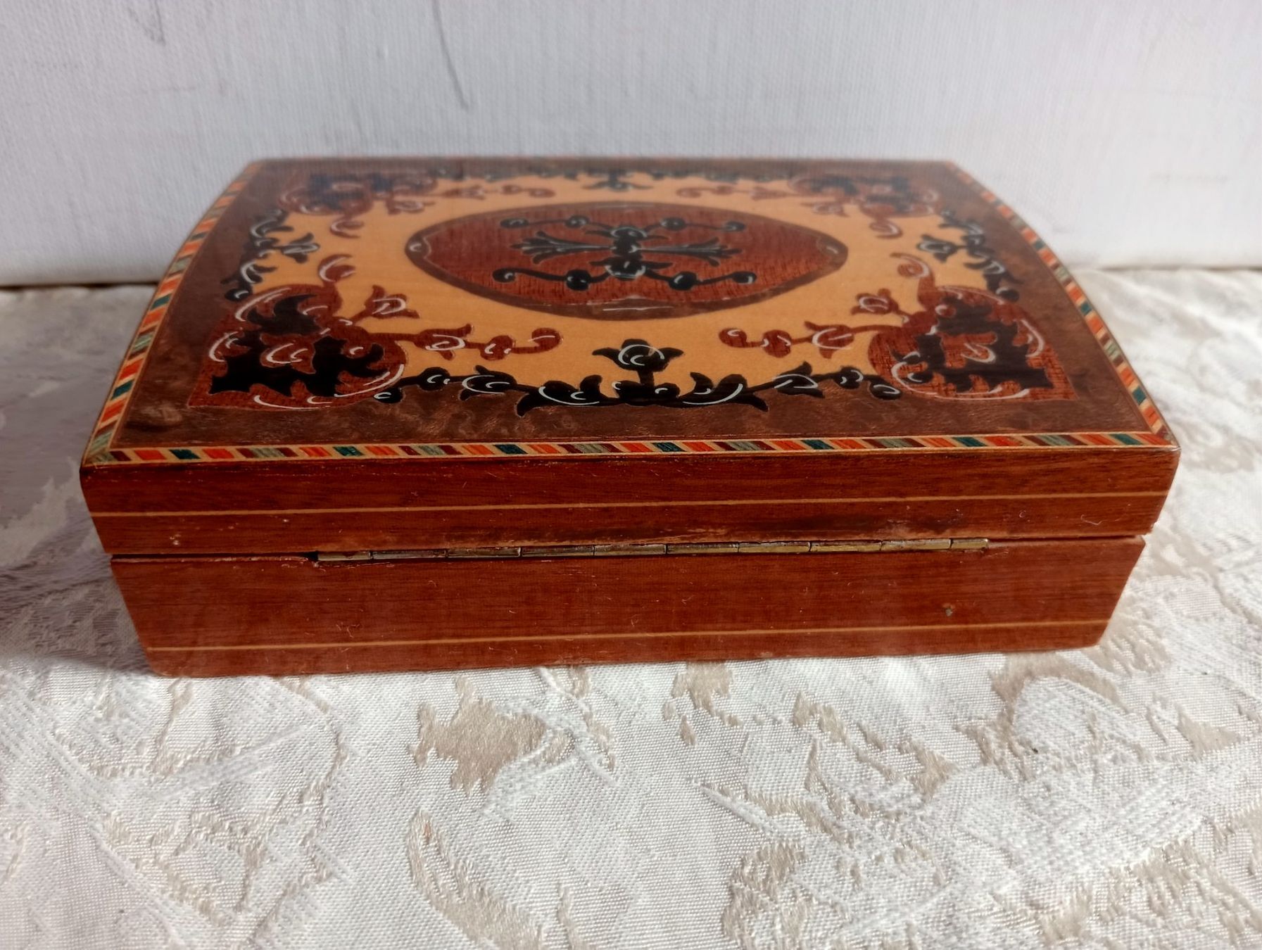 Dosen: Holzschatulle Schmuckschatulle Intarsien Vintage – Gebraucht aus Oberdorf BL von Barocki888 4