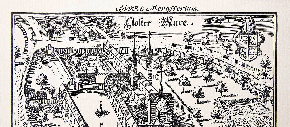 Cartine & Atlanti: Kloster Muri, Druck nach Merian – Difettoso da Bern venduto da Maccalvin 3