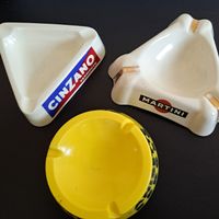 Vintage Cinzano, Martini aus 1956, Berger Aschenbecher