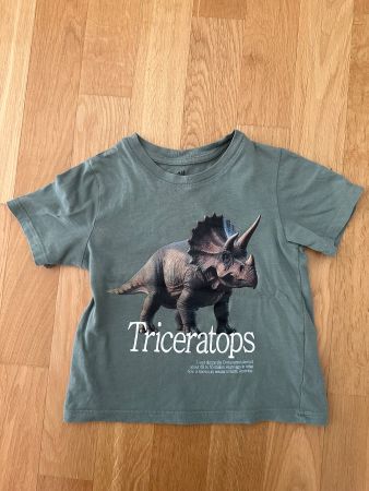 Cooles T-Shirt mit Triceratops-Motiv, Grösse 92