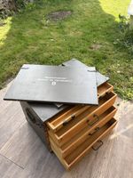 Schweizer Armee Markier-Material Kiste, Holz/Metall, Rarität
