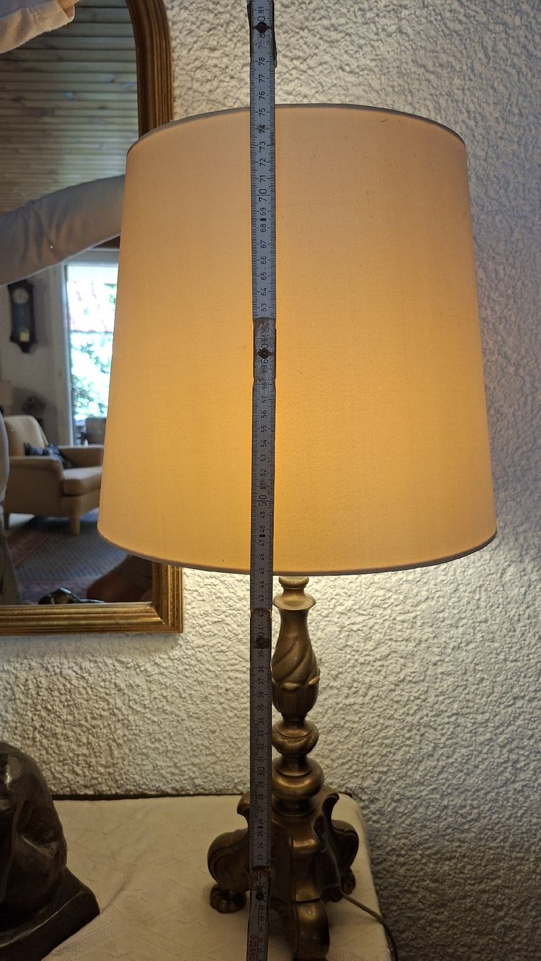 Lampen: Tischlampe mit antikem Bronzefuss – Gebraucht aus Zuerich von trotto 1