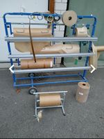 Packpapierrollen Halterung mit Rollen guter Zustand