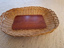 Antikes Körbchen, Korb, Aufbewahrungsbox, Holz, Holzkorb